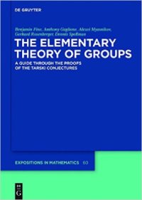 cover of the book The Elementary Theory of Groups