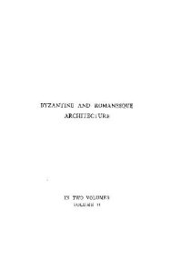 cover of the book Byzantine & Romanesque Architecture