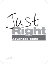 cover of the book Just Right - Advanced Tests