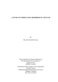 cover of the book A Study of Theravada Buddhism in Vietnam