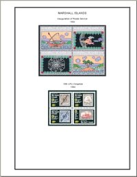 cover of the book Marshall Islands Illustrated Stamps Album (1897-2008)