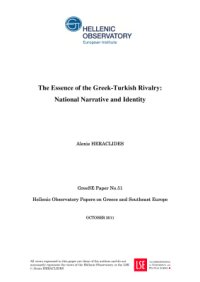 cover of the book The Essence of the Greek-Turkish Rivalry: National Narrative and Identity