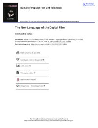 cover of the book The New Language of the Digital Film