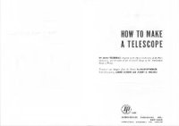 cover of the book How To Make A Telescope