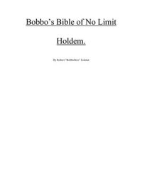 cover of the book Bobbo’s Bible of No Limit