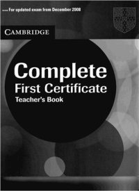 cover of the book Complete First Certificate Teacher's Book