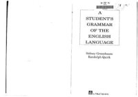 cover of the book A Student's Grammar of the English Language