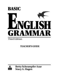 cover of the book Basic English Grammar Teacher's guide