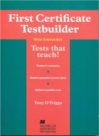 cover of the book First Certificate Testbuilder