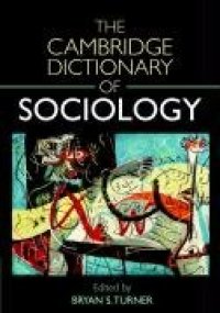 cover of the book The Cambridge Dictionary of Sociology