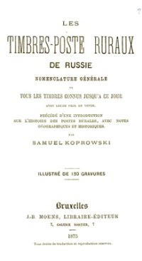 cover of the book Les timbres-poste ruraux de Russie