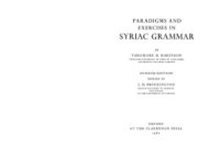 cover of the book Paradigms and exercises in Syriaс grammar