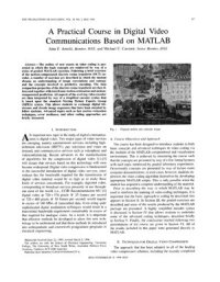 cover of the book A practical course in digital video communications based on MATLAB