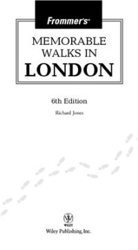 cover of the book Frommer's Memorable Walks in London