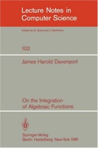 cover of the book On the Integration of Algebraic Functions