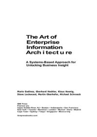 cover of the book etc. The Art of Enterprise Information Architecture. A Systems-Based Approach for Unlocking Business Insight