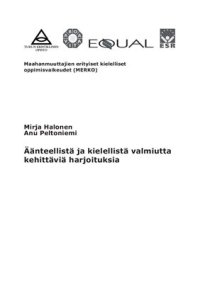 cover of the book Äänteellistä ja kielellistä valmiutta kehittäviä harjoituksia / Звуковые и языковые развивающие упражнения