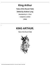 cover of the book King Arthur. Tales of the Round Table