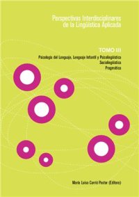 cover of the book Perspectivas interdisciplinares de la lingüística aplicada. Volume 3