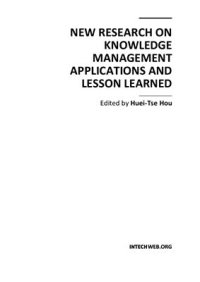 cover of the book New Research on Knowledge Management Applications and Lesson Learned