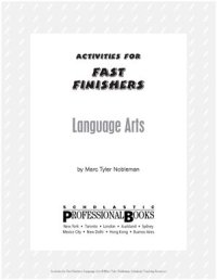 cover of the book Activities for Fast Finishers: Language Arts