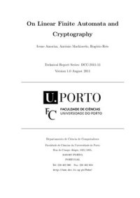 cover of the book On Linear Finite Automata and Cryptography