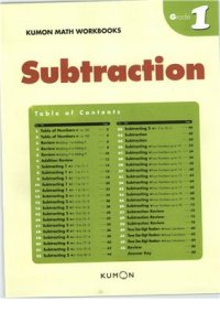 cover of the book Subtraction. Grade 1