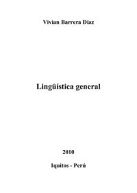 cover of the book Lingüística general