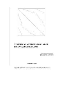 cover of the book Numerical Methods for Large Eigenvalue Problems - 2nd Edition, SIAM, 2011, 285p