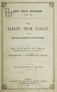 cover of the book The tablet from Yuzgat