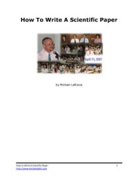 cover of the book How to Write a Scientific Paper