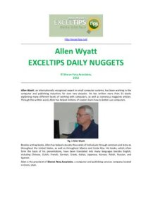 cover of the book Exceltips Daily Nuggets