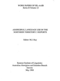 cover of the book Aboriginal Language Use in the Northern Territory - Report