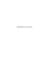 cover of the book Gramàtica catalana