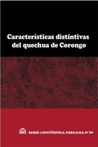 cover of the book Características Distintivas del Quechua de Corongo (Áncash)