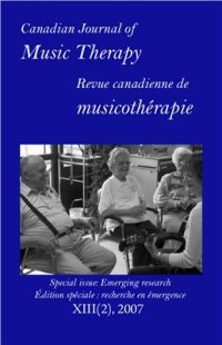 cover of the book Canadian Journal of Music Therapy, XIII