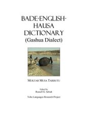 cover of the book Bade-English-Hausa Dictionary (Gashua Dialect)