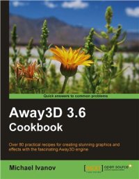 cover of the book Away3D 3.6 Cookbook (with code)