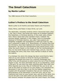 cover of the book The Small Catechism