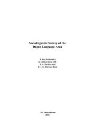 cover of the book Sociolinguistic Survey of the Dogon Language Area