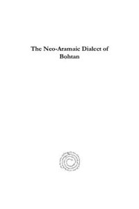 cover of the book The Neo-Aramaic Dialect of Bohtan