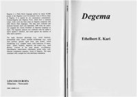 cover of the book Degema