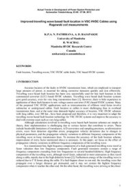 cover of the book Improved travelling wave based fault location in VSC HVDC Cables using Rogowski coil measurements