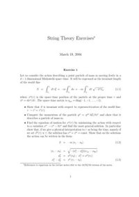 cover of the book String Theory Exercises