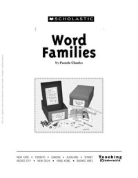 cover of the book Word Families. Shoe Box Learning Centers