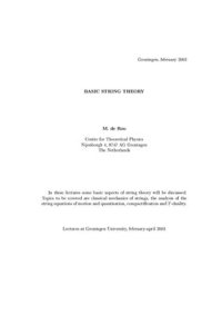 cover of the book Basic String Theory