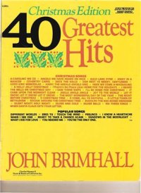 cover of the book 40 greatest hits. Christmas edition