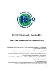 cover of the book Острое почечное повреждение. Клинические практические рекомендации KDIGO (основные положения)