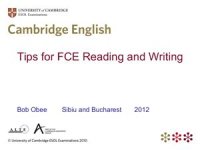 cover of the book Cambridge English - Tips for FCE Reading and Writing