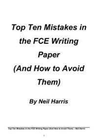 cover of the book Top ten mistakes in the FCE writing papers (And How to Avoid Them)